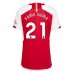 Arsenal Fabio Vieira #21 Hjemmedrakt Dame 2023-24 Korte ermer